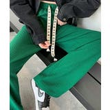 ワイドパンツ エンボス加工 ストレートパンツ | COCOMOMO | 詳細画像2 