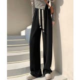 ワイドパンツ エンボス加工 ストレートパンツ | COCOMOMO | 詳細画像21 