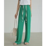 ワイドパンツ エンボス加工 ストレートパンツ | COCOMOMO | 詳細画像7 