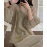 シアーブラウス ボリューム袖 キャミソールセット | COCOMOMO | 詳細画像3