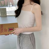 カップ付きキャミソール ナローストラップ キャミソール | COCOMOMO | 詳細画像16