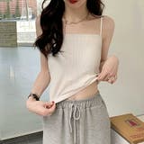 カップ付きキャミソール ナローストラップ キャミソール | COCOMOMO | 詳細画像17