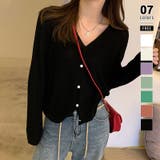 ブラック | シアーカーディガン サマーカーディガン サマーニット | COCOMOMO