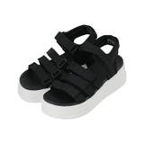 ブラック | サンダル 厚底サンダル スポーツサンダル | COCOMOMO