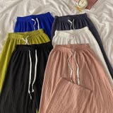 ワイドパンツ さらさら イージーパンツ | COCOMOMO | 詳細画像12 