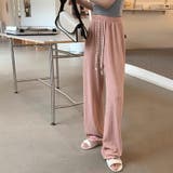 ワイドパンツ さらさら イージーパンツ | COCOMOMO | 詳細画像3 