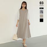 ベージュ | ワンピース レディース カットソー | COCOMOMO