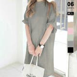 グレー | tシャツ チュニックワンピース オーバーサイズ | COCOMOMO