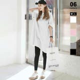 ホワイト | tシャツ チュニックワンピース オーバーサイズ | COCOMOMO