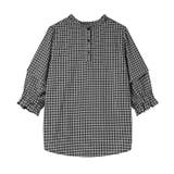 パフスリーブ ブラウス チェック | COCOMOMO | 詳細画像20