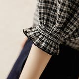 パフスリーブ ブラウス チェック | COCOMOMO | 詳細画像13