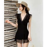 ワンピース水着 水着体型カバー ホルターネック | COCOMOMO | 詳細画像11 