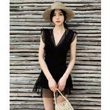 ワンピース水着 水着体型カバー ホルターネック | COCOMOMO | 詳細画像12 