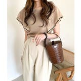 サマーニット ラッフルスリーブ シアーニット | COCOMOMO | 詳細画像5