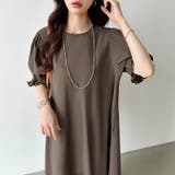 パフスリーブワンピース ロングワンピース コットンワンピース | COCOMOMO | 詳細画像12 