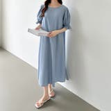 パフスリーブワンピース ロングワンピース コットンワンピース | COCOMOMO | 詳細画像17 