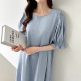 パフスリーブワンピース ロングワンピース コットンワンピース | COCOMOMO | 詳細画像18 