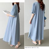 パフスリーブワンピース ロングワンピース コットンワンピース | COCOMOMO | 詳細画像19 