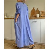 パフスリーブワンピース ロングワンピース コットンワンピース | COCOMOMO | 詳細画像6 