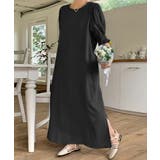 パフスリーブワンピース ロングワンピース コットンワンピース | COCOMOMO | 詳細画像9 