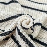 フレンチスリーブ ボーダー サマーニット | COCOMOMO | 詳細画像8