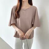 フレアスリーブブラウス ブラウス シフォン | COCOMOMO | 詳細画像7 