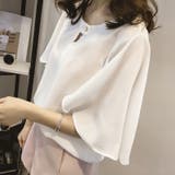 フレアスリーブブラウス ブラウス シフォン | COCOMOMO | 詳細画像19 
