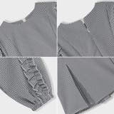 フリルブラウス ペプラムトップス 長袖 | COCOMOMO | 詳細画像14 