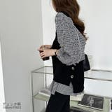 フリルブラウス ペプラムトップス 長袖 | COCOMOMO | 詳細画像7 