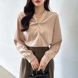 とろみシフォン オフィスカジュアル シフォンブラウス | COCOMOMO | 詳細画像8