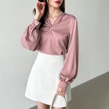 とろみシフォン オフィスカジュアル シフォンブラウス | COCOMOMO | 詳細画像24