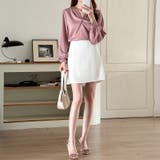 とろみシフォン オフィスカジュアル シフォンブラウス | COCOMOMO | 詳細画像28