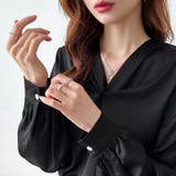 とろみシフォン オフィスカジュアル シフォンブラウス | COCOMOMO | 詳細画像32