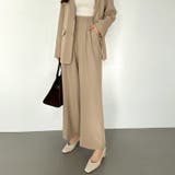 パンツスーツセット テーラードジャケット ワイドパンツ | COCOMOMO | 詳細画像5 