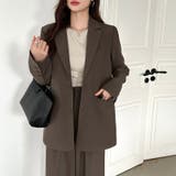 パンツスーツセット テーラードジャケット ワイドパンツ | COCOMOMO | 詳細画像18 