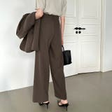 パンツスーツセット テーラードジャケット ワイドパンツ | COCOMOMO | 詳細画像19 