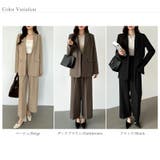 パンツスーツセット テーラードジャケット ワイドパンツ | COCOMOMO | 詳細画像25 