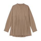 プリーツ切り替えブラウス チュニック 体型カバー | COCOMOMO | 詳細画像26 