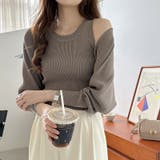 アンサンブル ニットトップス ボレロセット | COCOMOMO | 詳細画像2