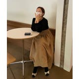 ワンピース ドッキングワンピース 異素材切り替え | COCOMOMO | 詳細画像10 