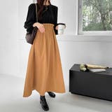 ワンピース ドッキングワンピース 異素材切り替え | COCOMOMO | 詳細画像14 