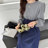 ワンピース ドッキングワンピース 異素材切り替え | COCOMOMO | 詳細画像15 