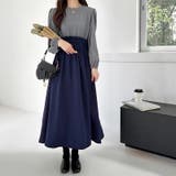 ワンピース ドッキングワンピース 異素材切り替え | COCOMOMO | 詳細画像20 