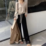 vネックニット カラーニット オフィスカジュアル | COCOMOMO | 詳細画像6 