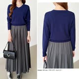 vネックニット カラーニット オフィスカジュアル | COCOMOMO | 詳細画像20 