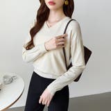 vネックニット カラーニット オフィスカジュアル | COCOMOMO | 詳細画像39 