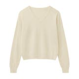 vネックニット カラーニット オフィスカジュアル | COCOMOMO | 詳細画像44 