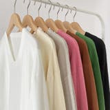 vネックニット カラーニット オフィスカジュアル | COCOMOMO | 詳細画像40 