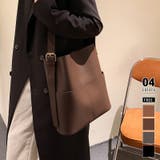 ダークブラウン | フェイクレザーショルダーバッグ スクエアバッグ バッグ | COCOMOMO