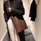 フェイクレザーショルダーバッグ スクエアバッグ バッグ | COCOMOMO | 詳細画像8